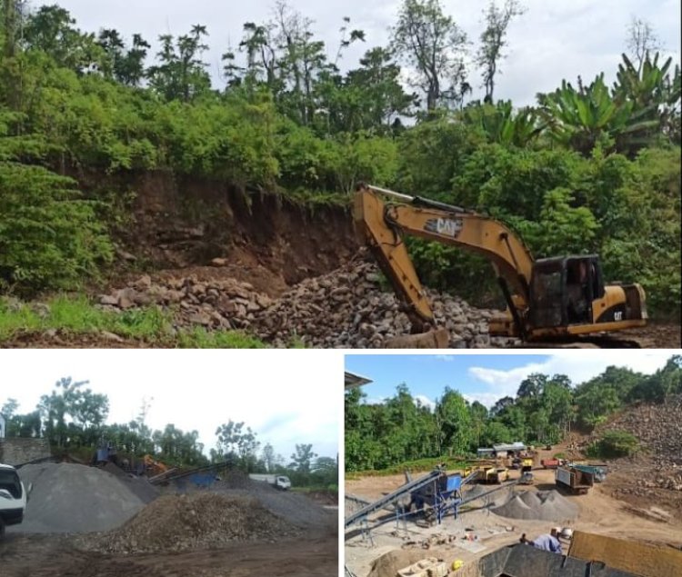 Diduga Kebal Hukum Tambang Batu Andesit Di Wilayah Kecamatan Way Tuba Terus Beroperasi