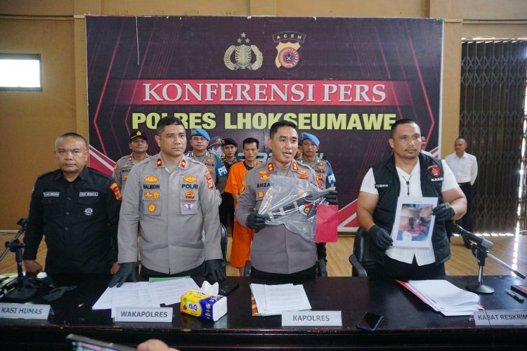 Kurang dari 24 Jam, Polisi Tangkap Pelaku Pembunuhan di Aceh Utara