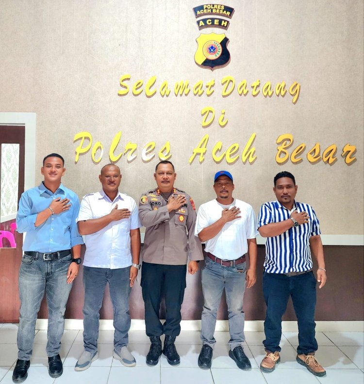 Kapolres Aceh Besar Sambut Hangat Kunjungan Wartawan