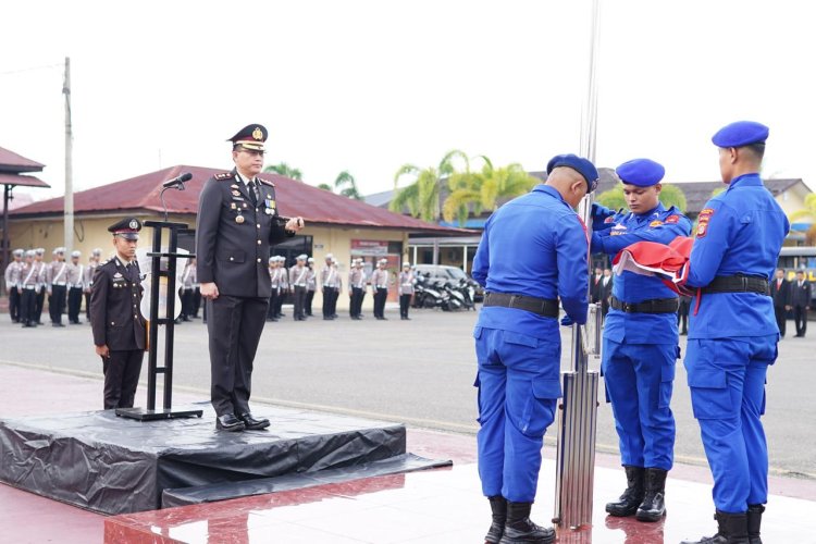 Kapolres Pidie Pimpin Upacara Harkitnas Ke - 117