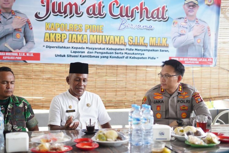 Kapolres Pidie : Banyak Keluhan Masyarakat Yang Disampaikan Saat Jumat Curhat