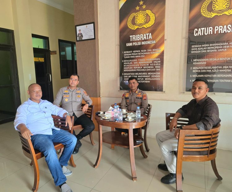 Kaperwil Aceh Media Online Danton dan Fahrid Jalin Silahturahmi dengan Kapolres Langsa