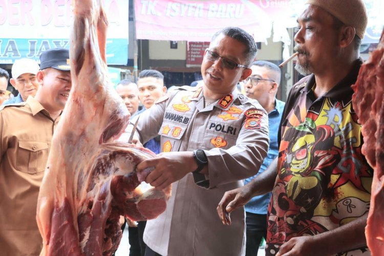 Sambut Idul Adha 1446 H, Polres dan Pemkab Aceh Utara Gelar Gotong Royong dan Tinjau Pasar