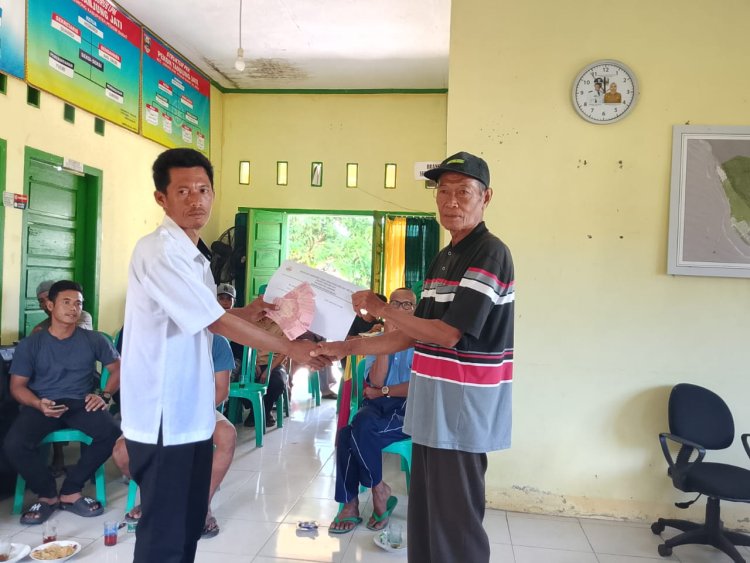 Penyaluran BLT DD Tahap 1 dan 2 di Pekon Tanjung Kati Lemong 19 KPM