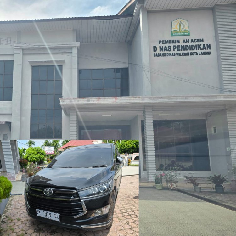 Gawat! Kacabdin Langsa Diduga Gelapkan Mobil Dinas Pemkab Aceh Timur