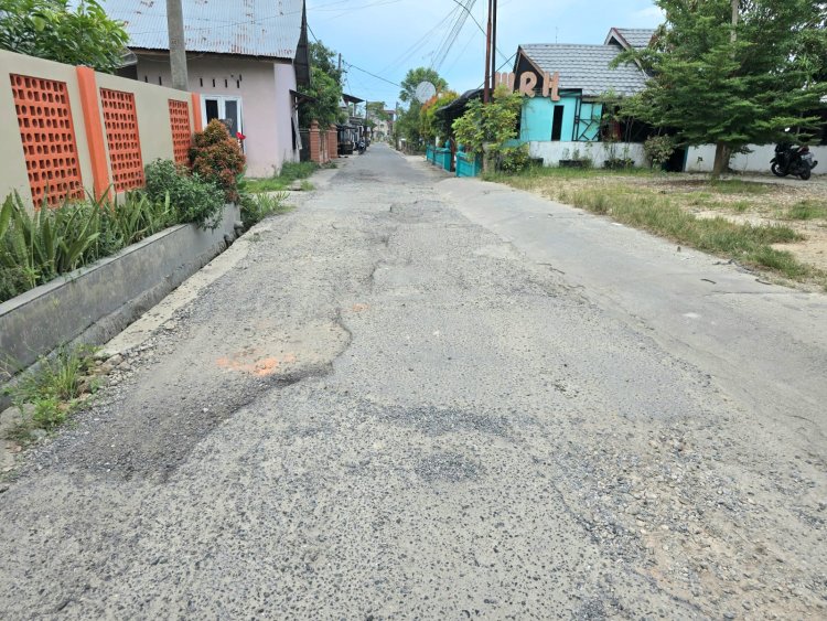 Kondisi Jalan Rusak Parah, Butuh Perhatian Pemko Langsa