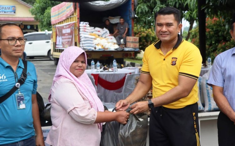 Meriahkan HUT Bhayangkara Ke 79, Polres Aceh Timur Gelar Bazar UMKM