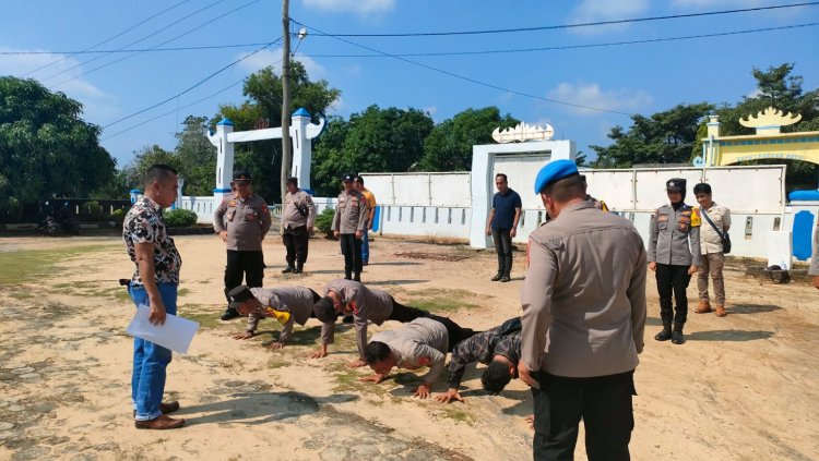 Sipropam Polres Way Kanan Laksanakan Gaktiplin, 2 Kapolsek dan Personel Polsek mendadak di Cek Urine   