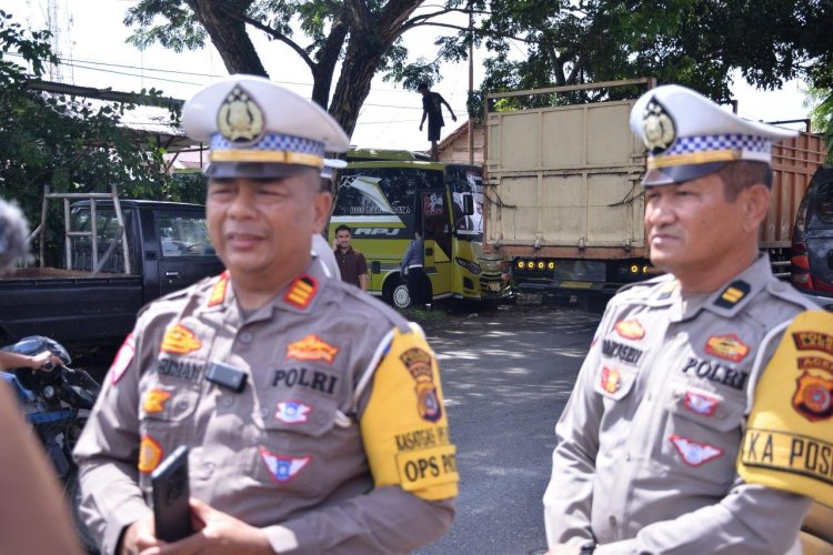 Satlantas Polres Langsa Gelar Operasi Patuh Seulawah 2025 Di Depan Mapolres Langsa 