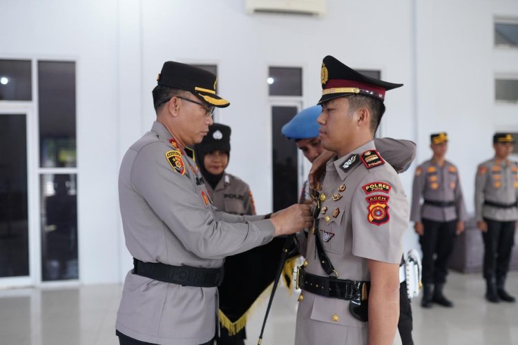 Kapolres Pidie Pimpin Langsung Penyerahan Jabatan Kasat Lantas
