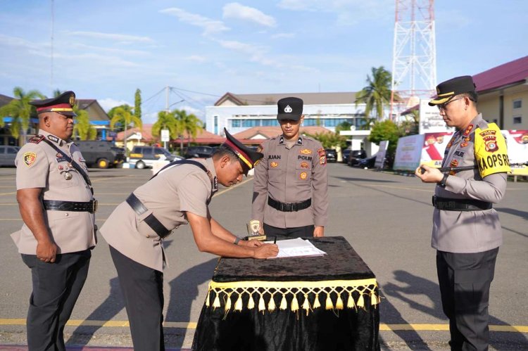 Kapolres Pidie Pimpin Sertijab Kapolsek Tiro: Iptu Rahmi Gantikan Iptu Zery Irfan
