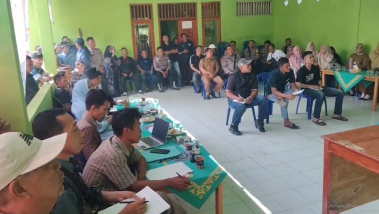 Kabag Ops Pimpin Apel Pengaman Pemilihan Kepala Kampung Pergantian Antar Waktu (PAW) di Kasui