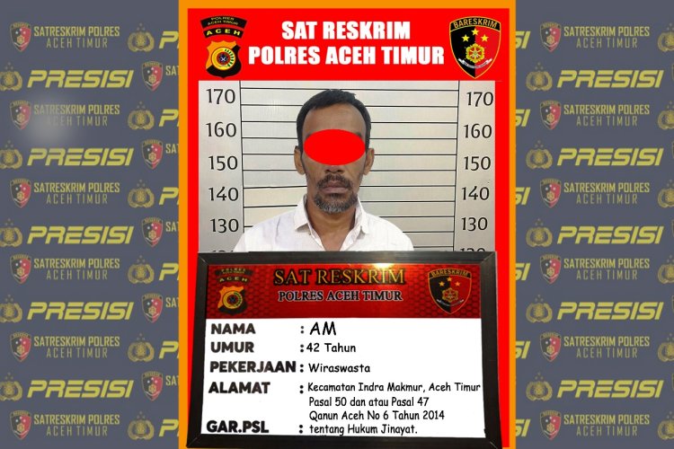 Cabuli Anak Tiri, Pria di Indra Makmur Diamankan ke Polres Aceh Timur
