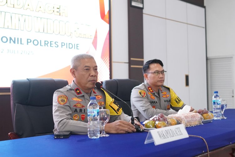 Wakapolda Aceh Berikan Pengarahan kepada Personel Polres Pidie, Tekankan Profesionalisme Dalam Pelaksanaan Tugas