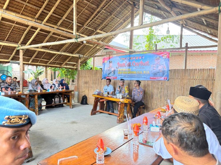 Kapolres Pidie Gelar Jumat Curhat di Simpang Tiga, Serap Aspirasi dan Keluhan Warga Terkait Permasalahan Pertanian