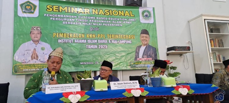 Seminar Nasional OBE - PTKI dan Pembekalan Mahasiswa KKN - PPL Terintegrasi IAI Darul Amal Lampung