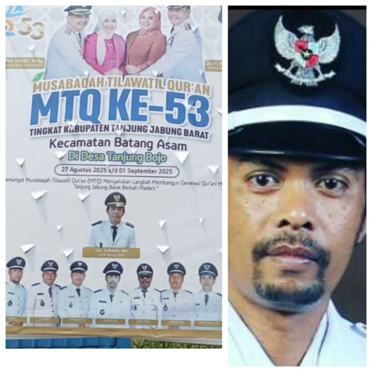 Desa Tanjung Bojo Jadi Tuan Rumah MTQ ke-53 Tanjung Jabung Barat, Momentum Meningkatkan Kecintaan pada Al-Qur'an