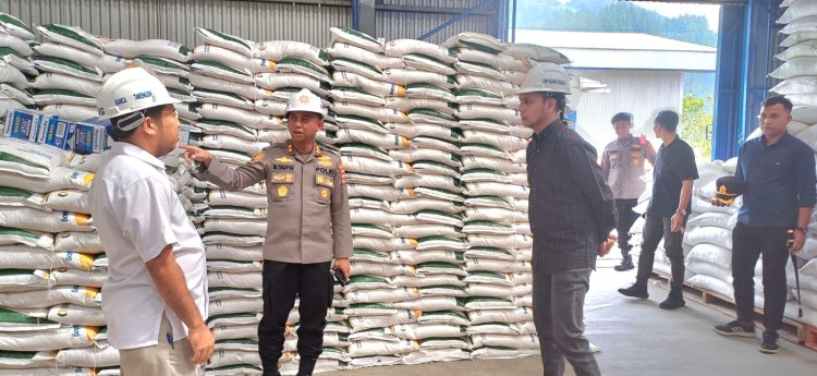 Kapolres Aceh Tengah Lakukan Koordinasi dan Monitoring Stok Beras Subsidi dan SPHP di Perum Bulog Takengon