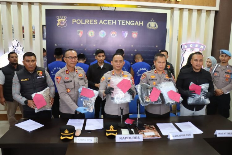 Polres Aceh Tengah Gelar Press Release 19 Kasus Unggulan, Ungkap Tipikor, Curanmor, Jarimah Seksual, Narkotika dan Operasi Patuh Seulawah 2025
