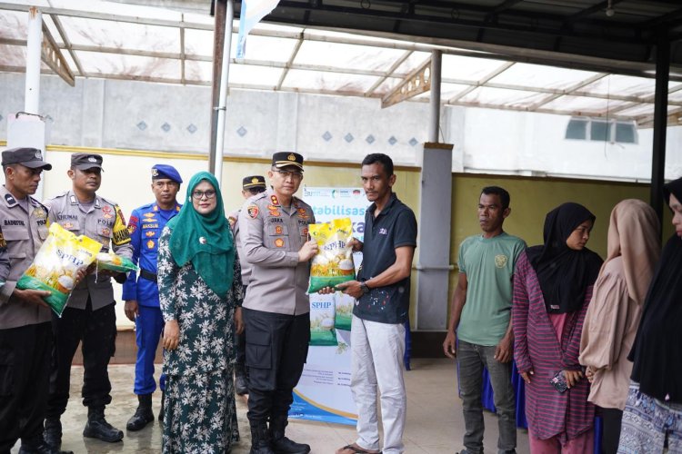 2 Ton Beras SPHP Habis Terjual dalam Gerakan Pangan Murah di Grong-Grong